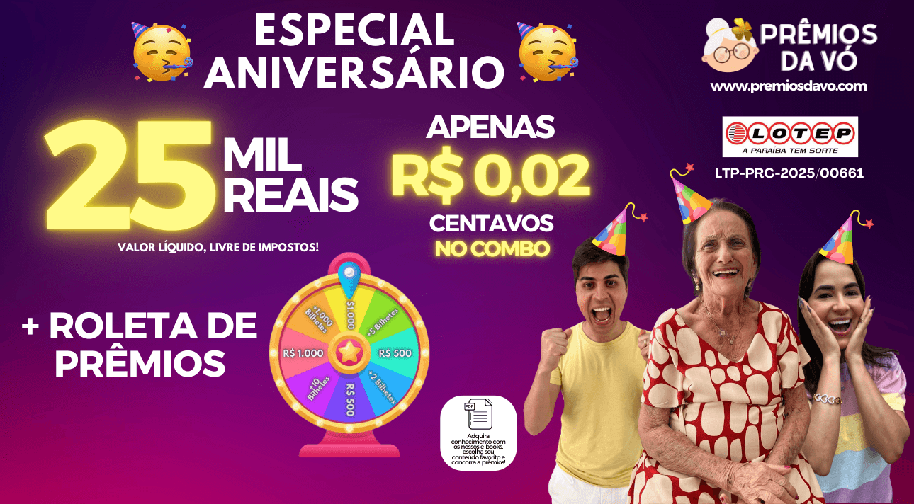 R$ 25 MIL REAIS 😱 POR R$ 0,02 CENTAVOS NO COMBO