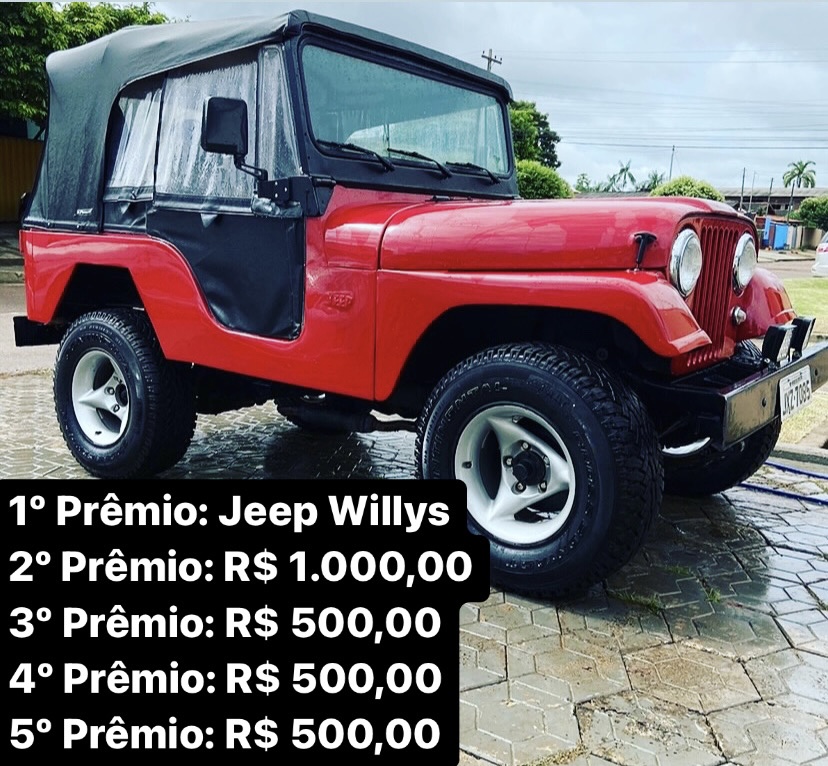 Jeep Willys CJ5 1958 Vermelho