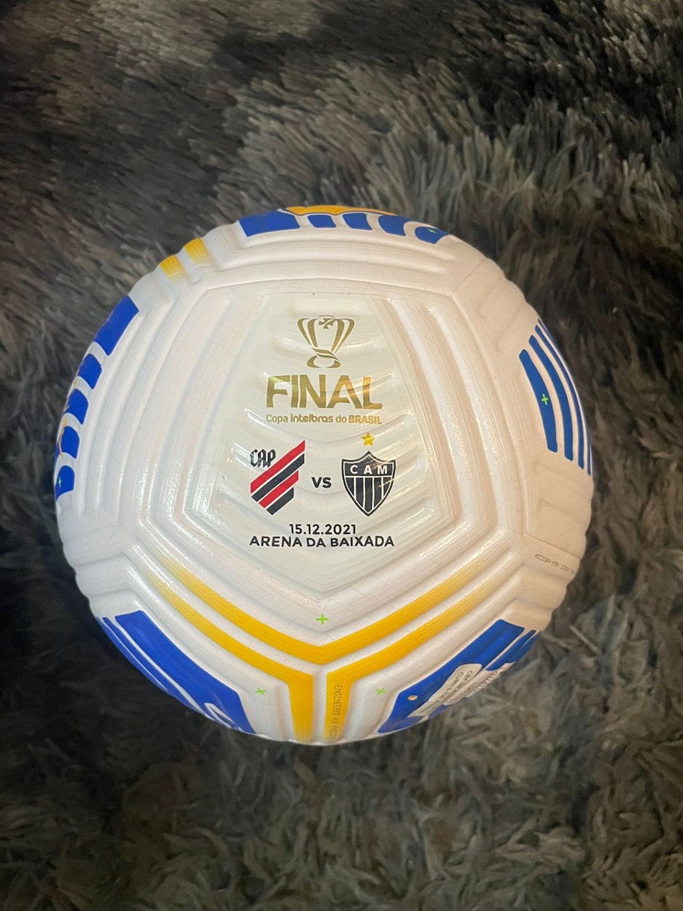 Bola Nike Exclusiva Final Copa do Brasil 2021 - Athletico-PR X Atlético-MG