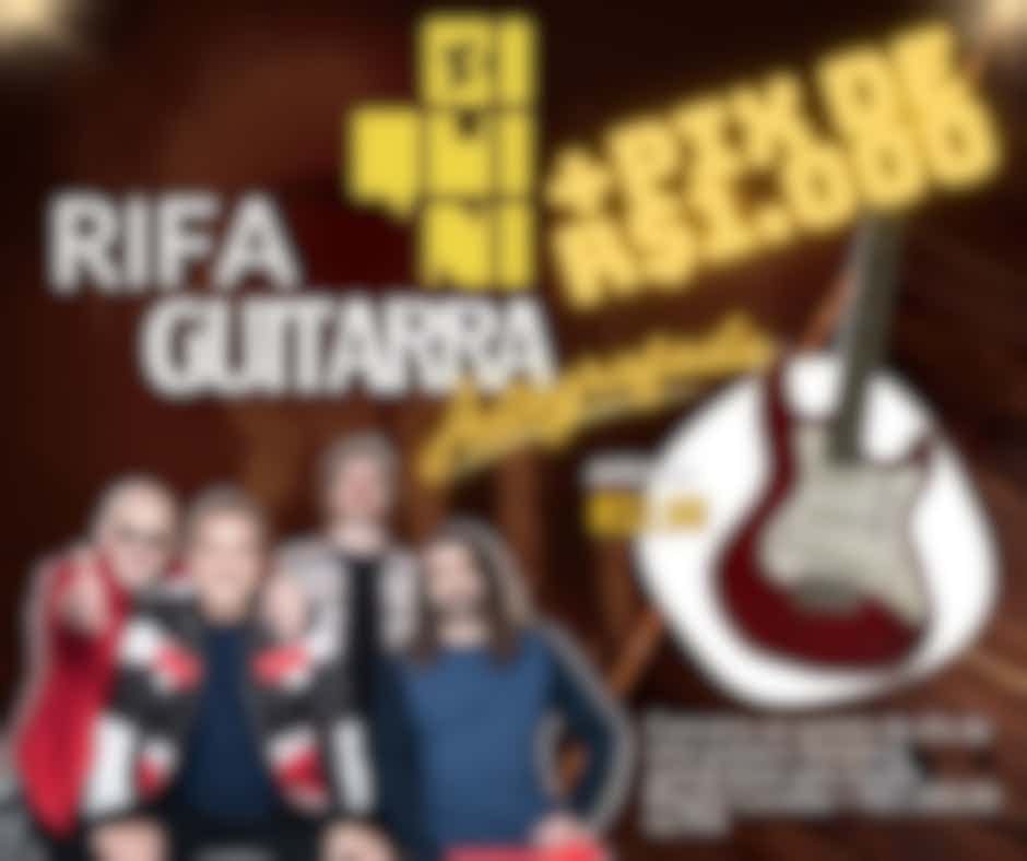 Pix de R$1.000 mais uma linda guitarra Autografada pela banda "Biquini Cavadão"