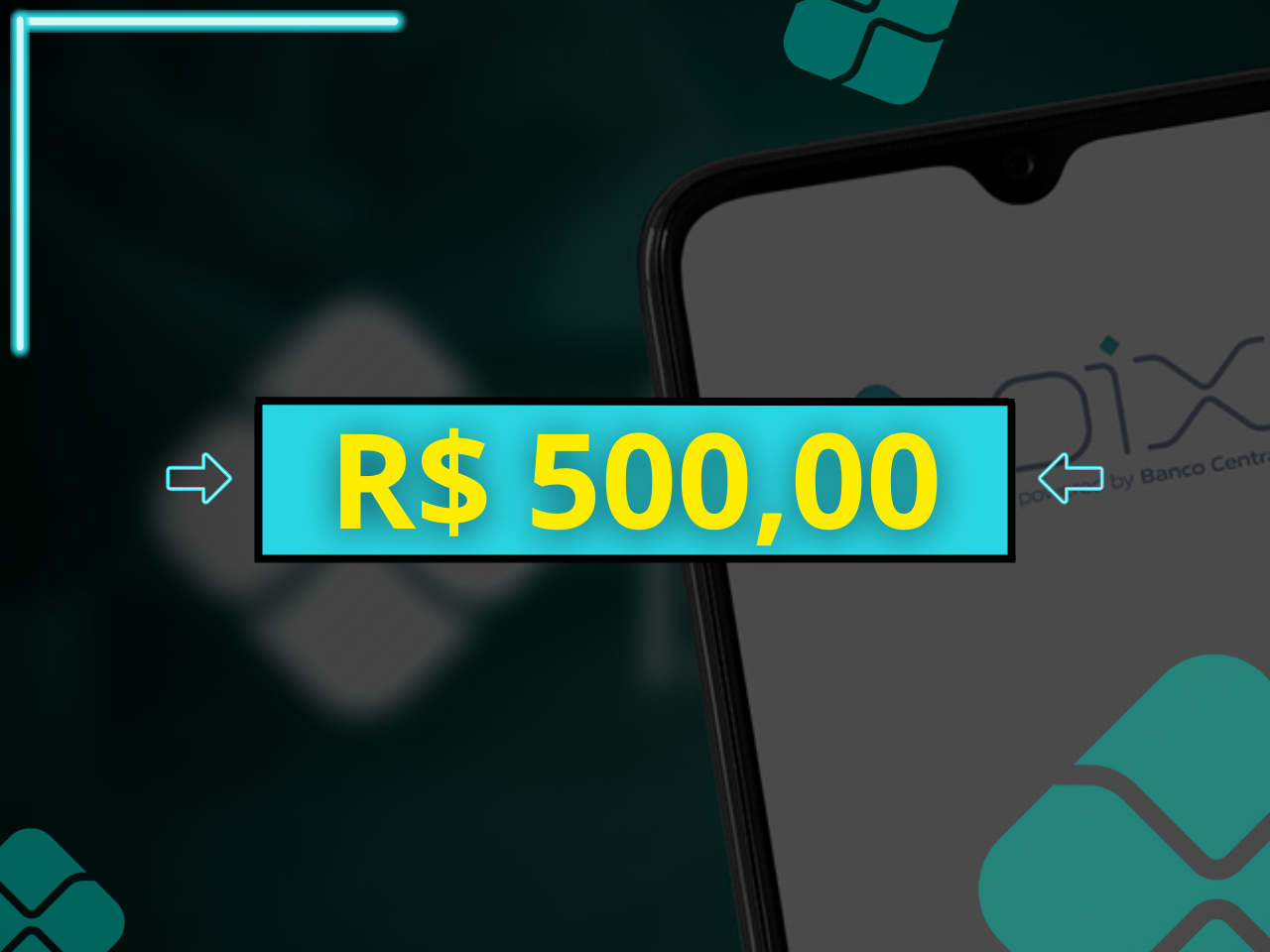 AÇÃO DE 24 HORAS! R$ 500,00 NO PIX