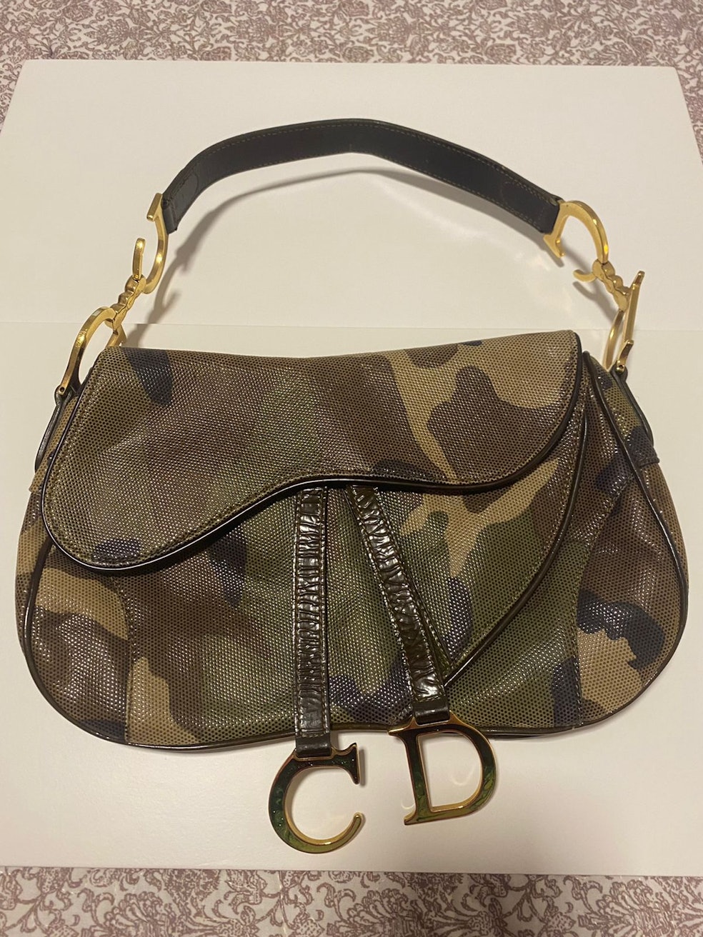 Bolsa Dior - Vintage -  Camouflage Saddle Bag