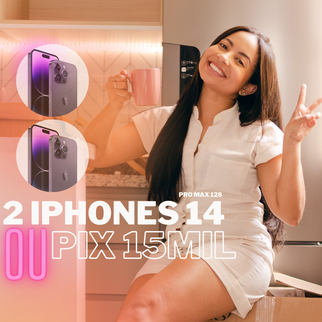 2 IPHONES 14 PRO MAX 128 OU 15 MIL