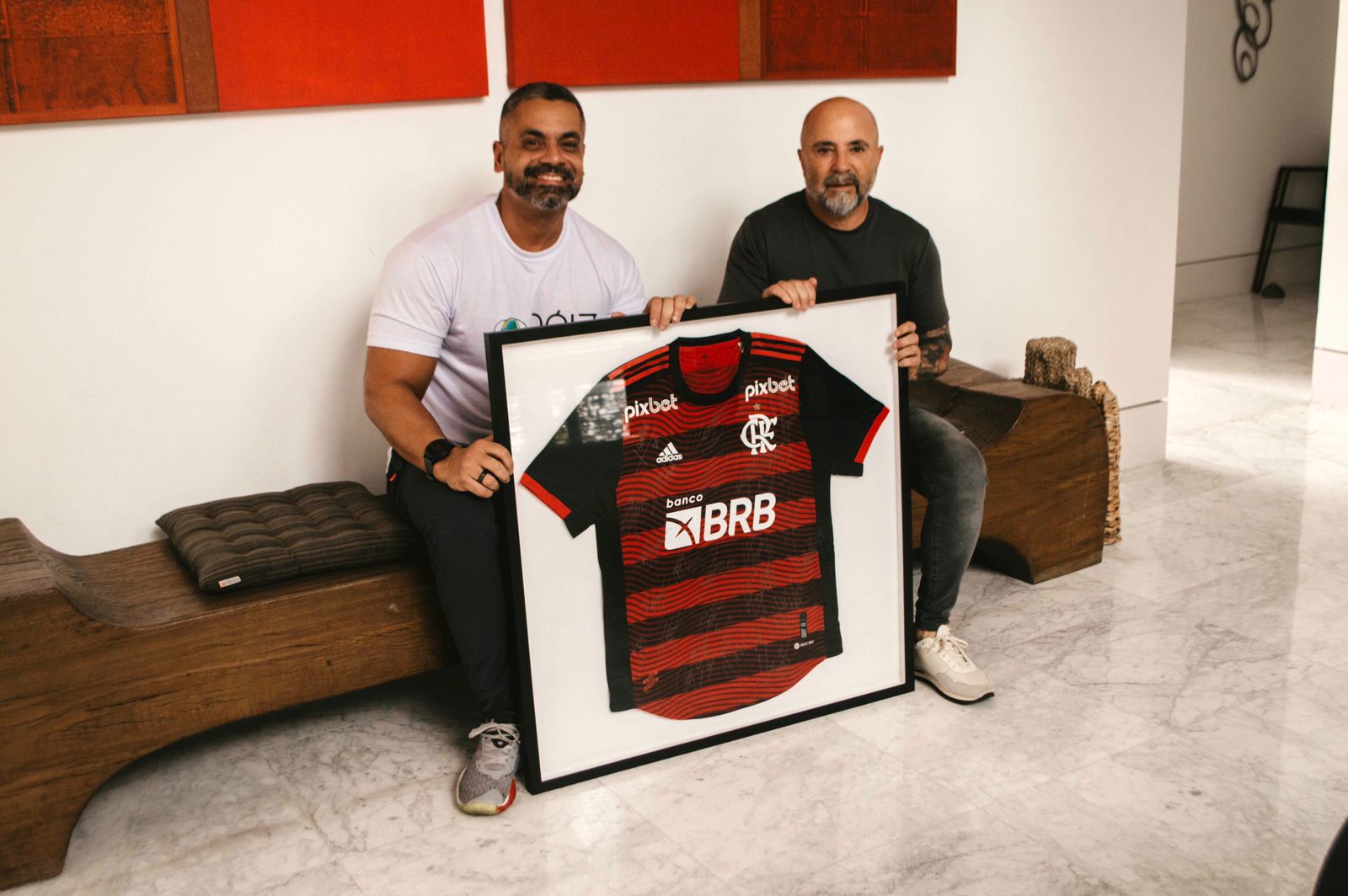 Camisa Flamengo autografada