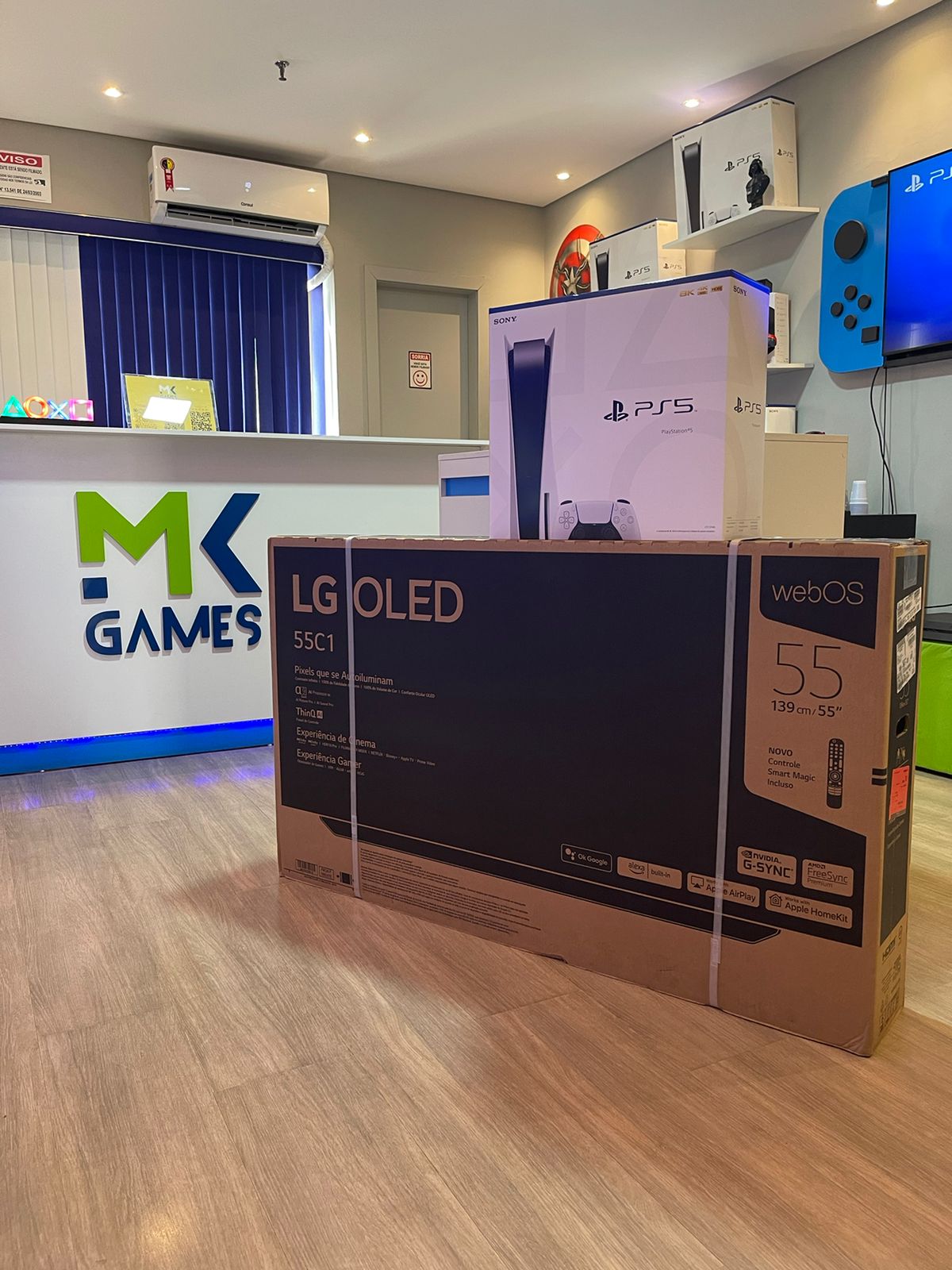 KIT GAMER PS5 + LG OLED C1 55" MK GAMES & Amigos