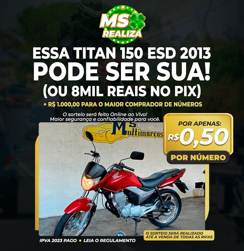 💥 CG TITAN 150 ESD 2013 - COMPLETA OU 8MIL REAIS NO PIX 💥