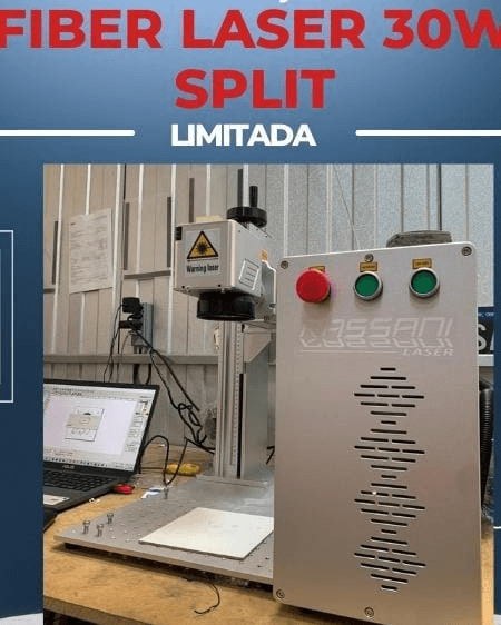 Máquina de gravação a laser Fiber Laser 30 Watts ou Máquina de corte a laser RL9060/100w