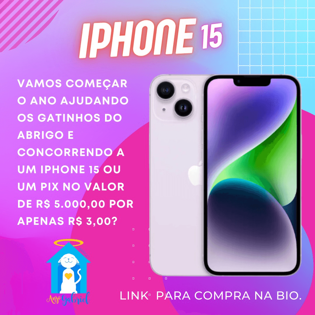 UM IPHONE 15 OU 5 MIL NA CONTA