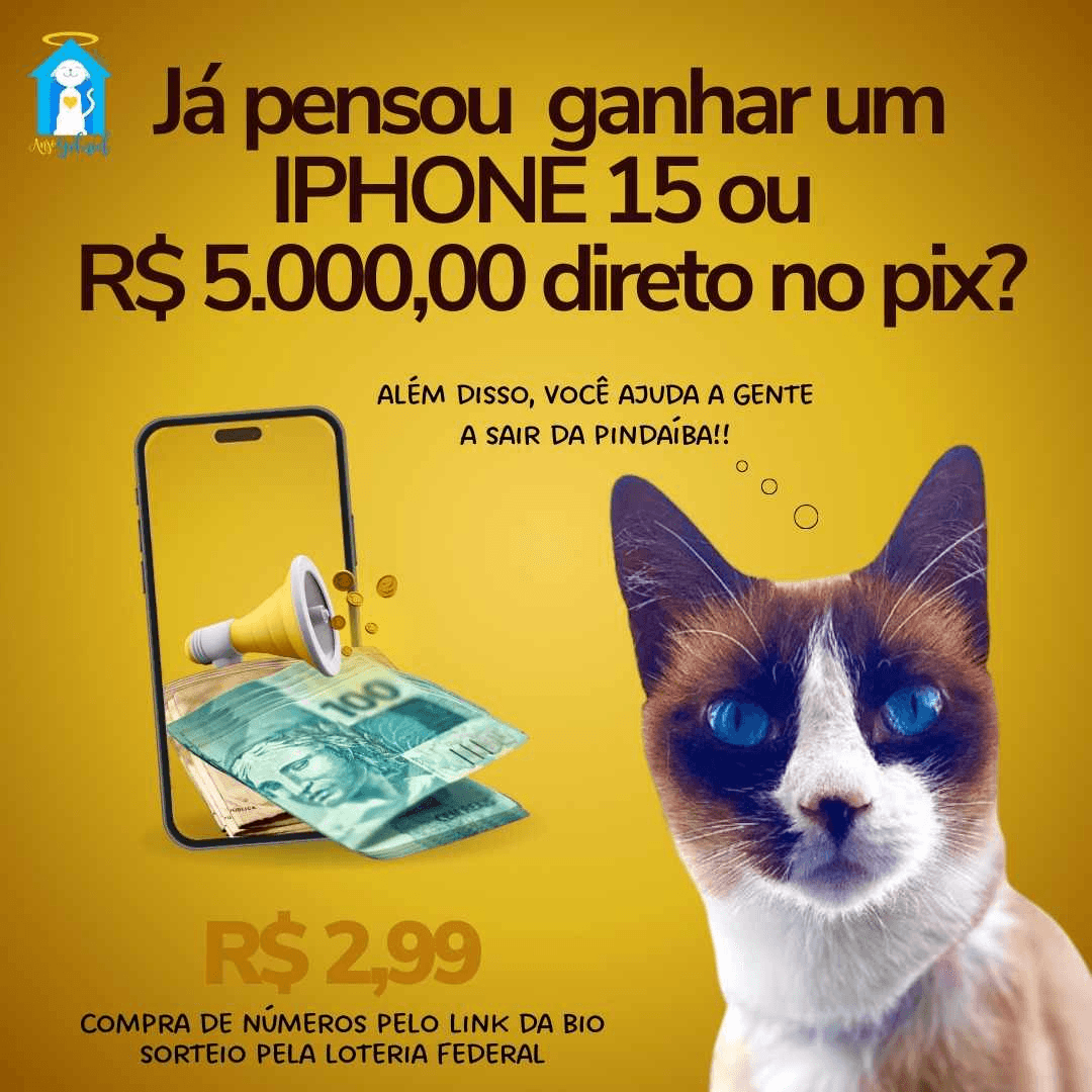 UM IPHONE 15 OU 5 MIL NA CONTA - NO SEGUNDO PREMIO UMA SHINERAY 0KM