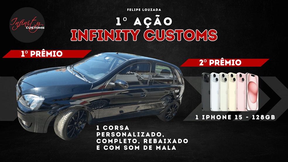 Ação corsa personalizado Infinity Customs