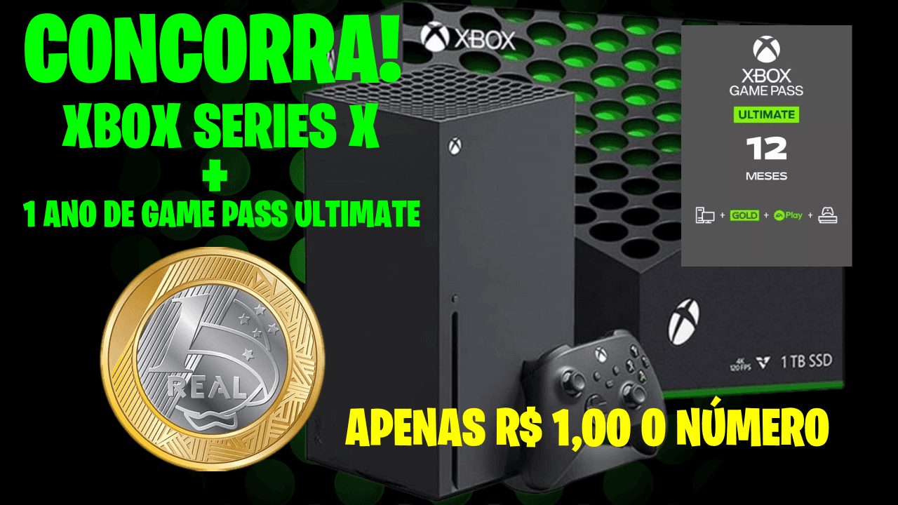 Xbox Séries X Novo Lacrado + 1 Ano de Game Pass Ultimate