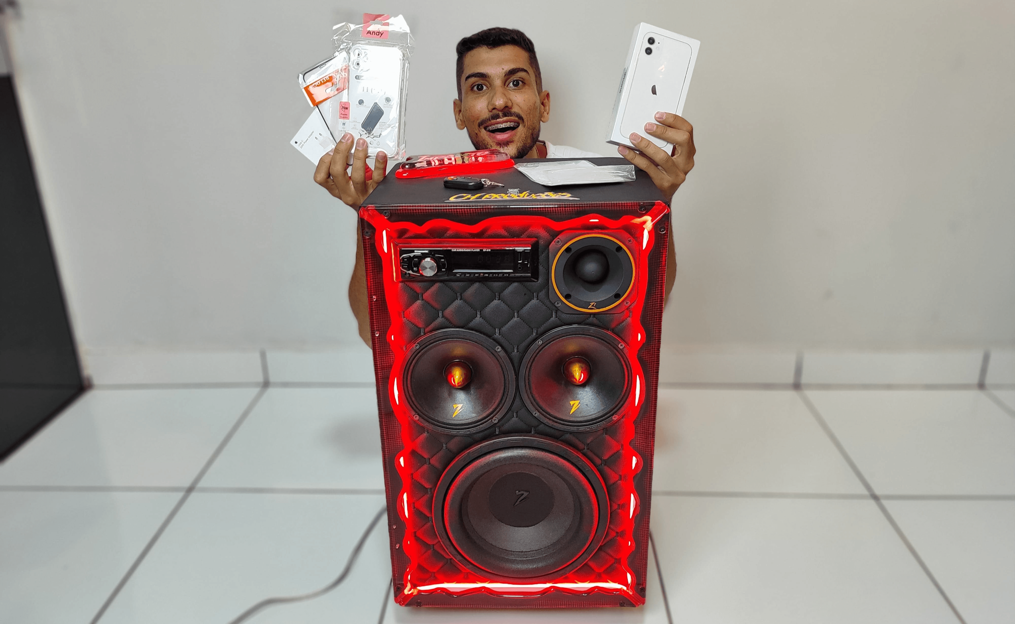 5° Edição - Caixa Som no Curvin + iPhone 11 Novo