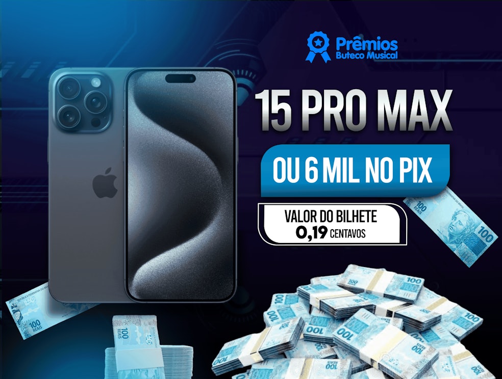 IPHONE 15 PRO MAX OU R$6.000,00 NO PIX