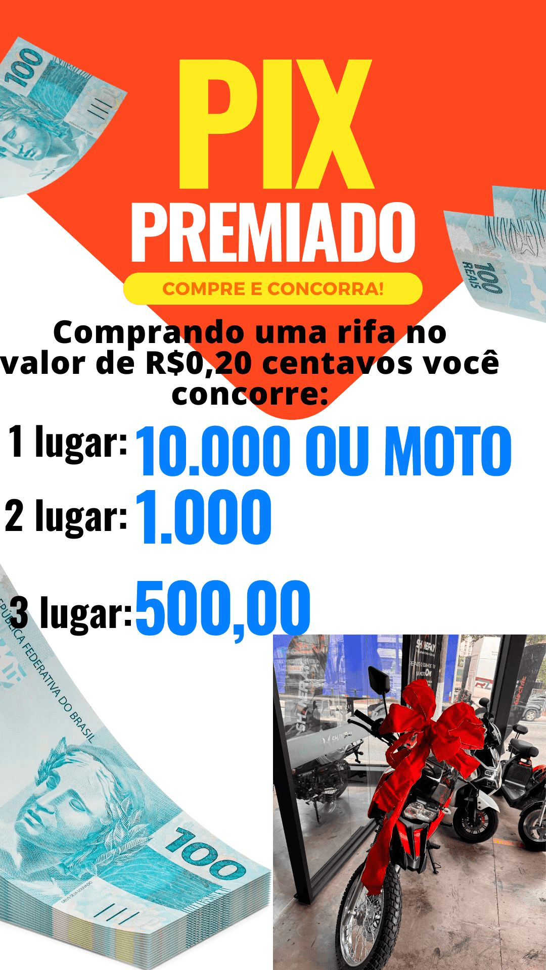 10 Mil ou UMA MOTO SHI175 ZERO KM