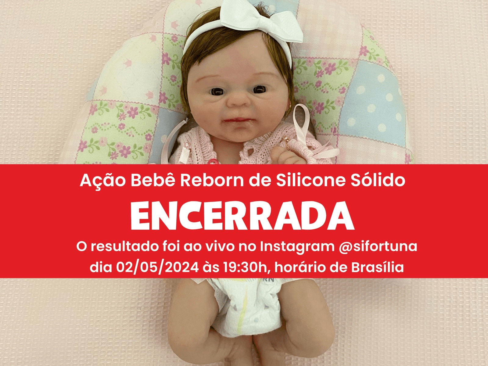 Ação Bebê Reborn de Silicone