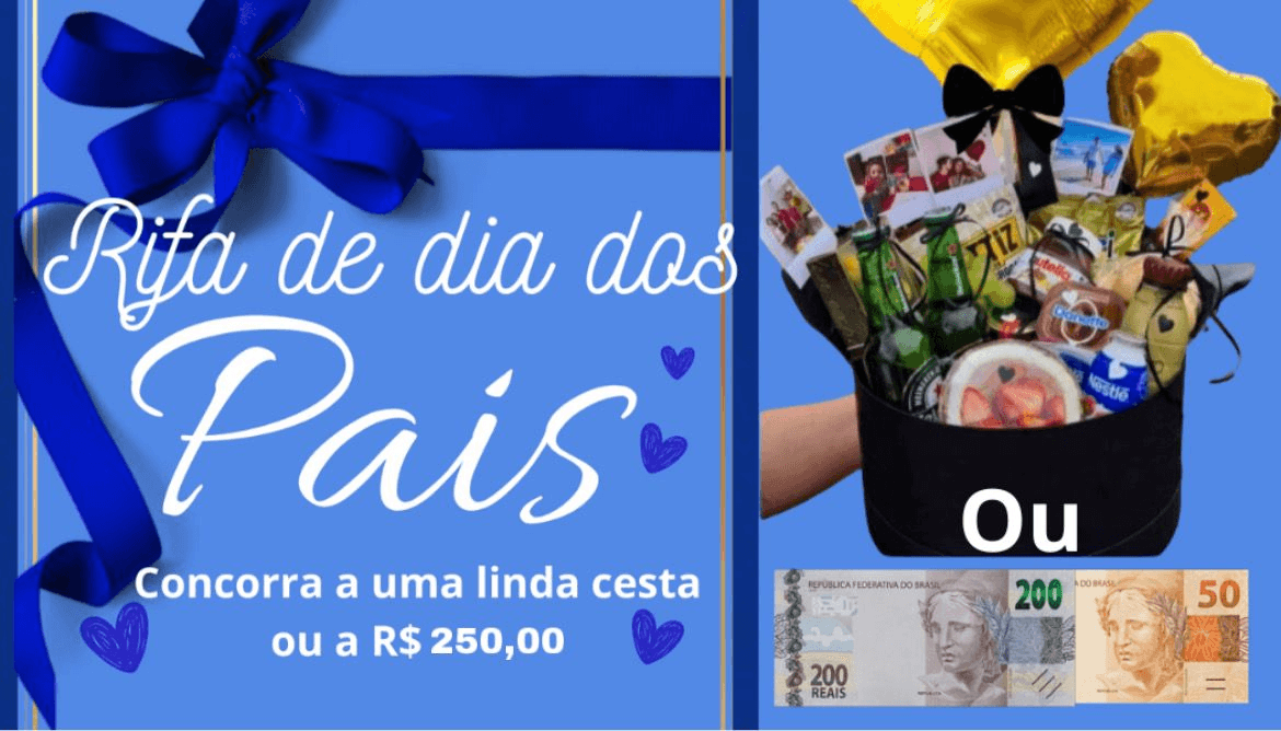 Presenteie com carinho: Rifa de dia dos Pais com Cestas Encantadas