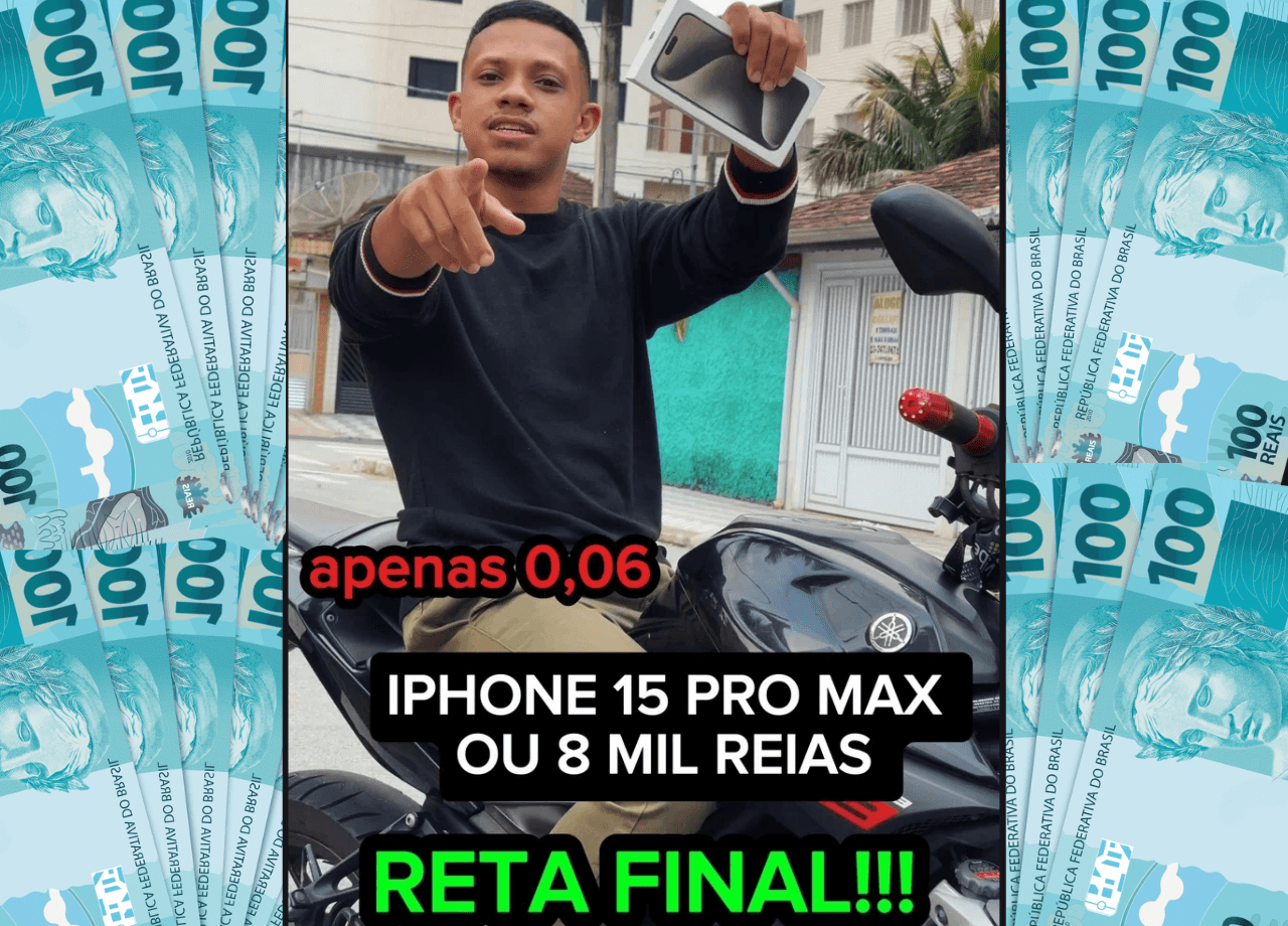 Iphone 15 pro max ou 8mil no pix