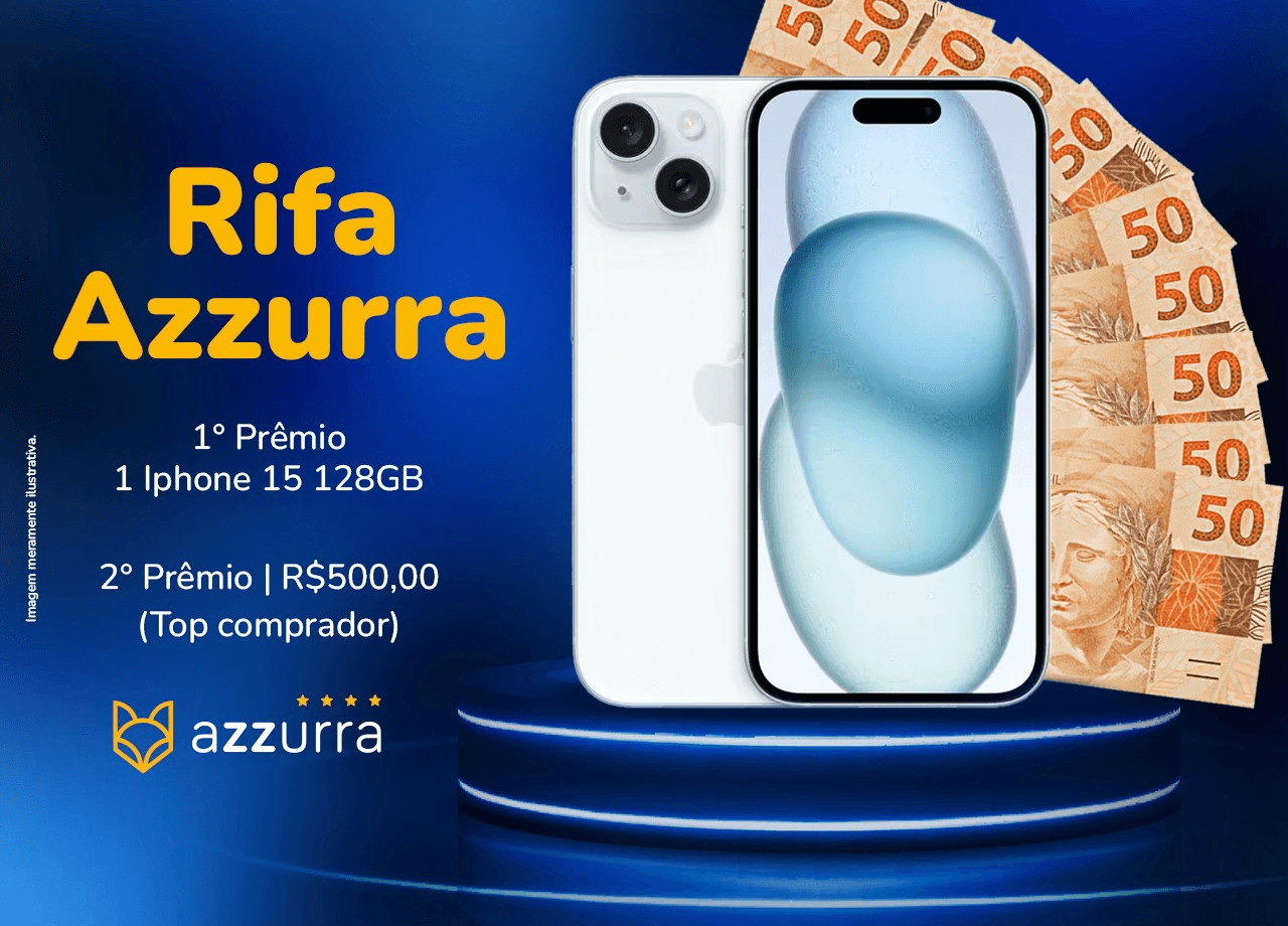 SORTEIO DE UM IPHONE 15 128GB E PIX DE R$ 500,00