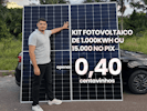 KIT DE ENERGIA SOLAR COM 1000KWH OU 15.000,00 NO PIX