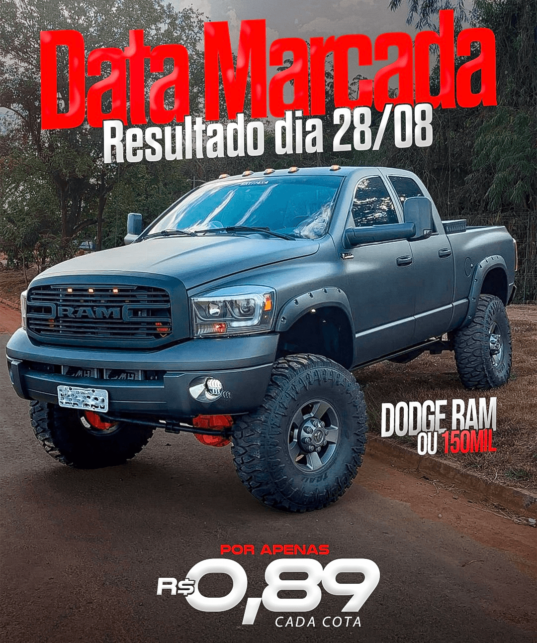 DODGE RAM DIESEL 5.9 CUMMINS 4X4 A/T 2007 OU R$150.000,00 MIL