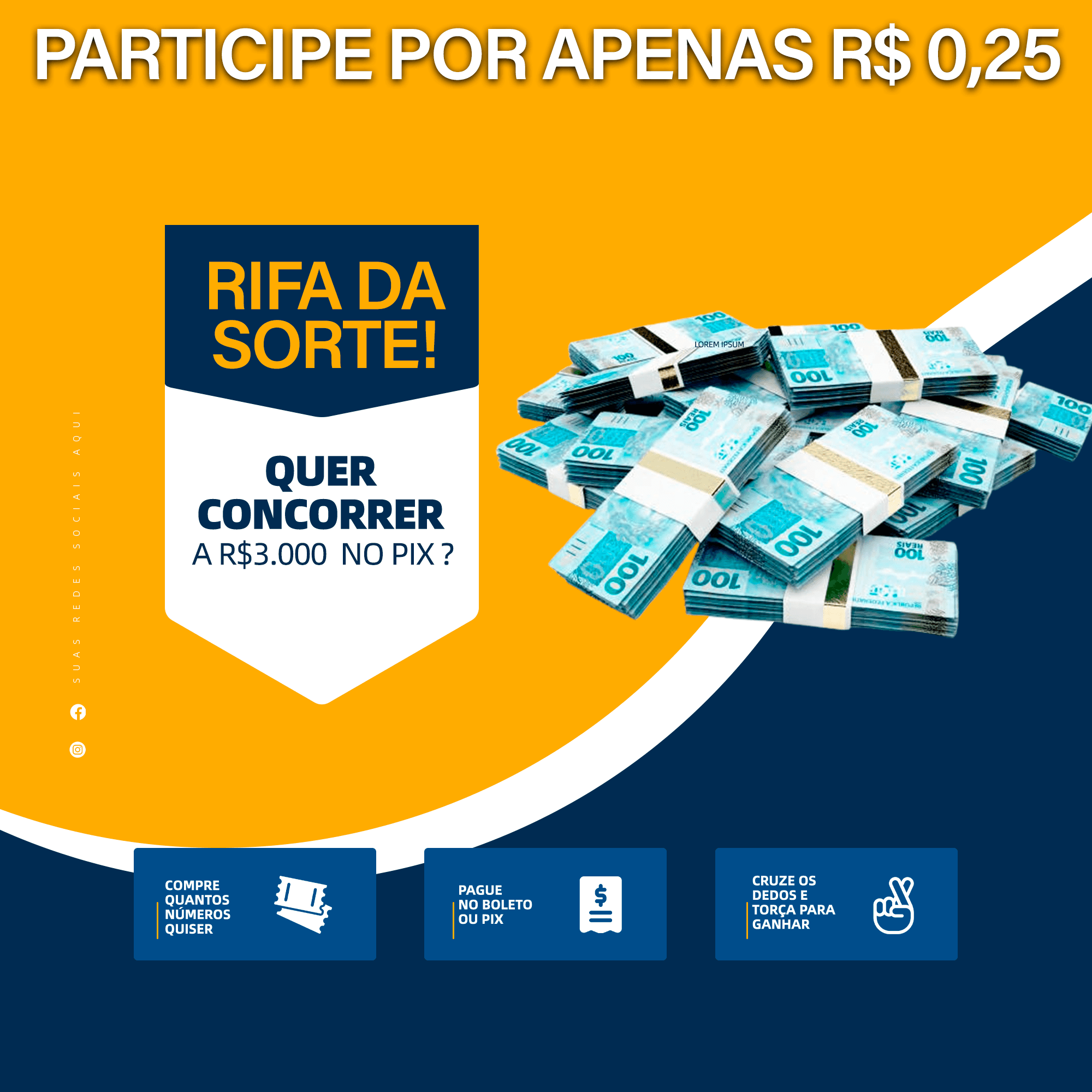 3.000 Reais no PIX!