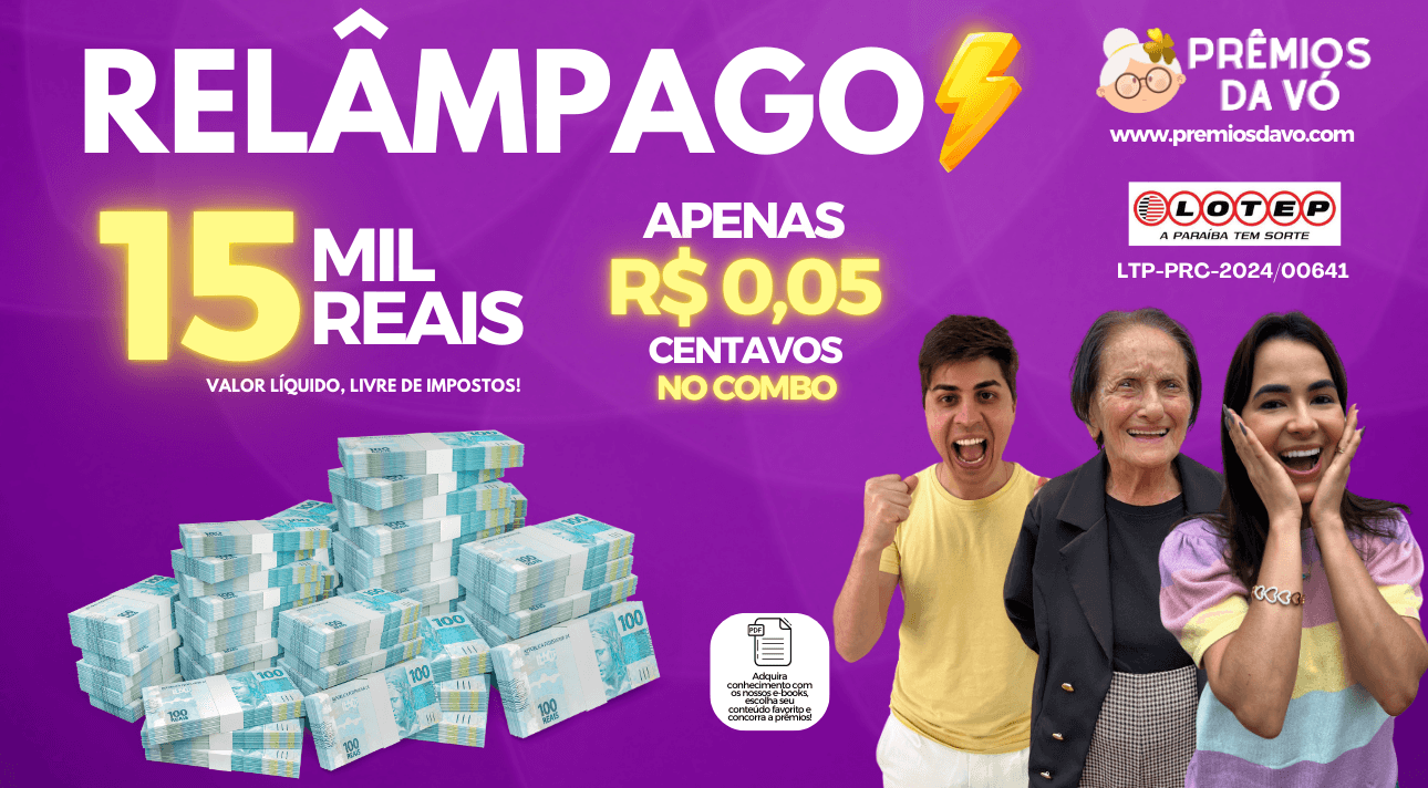 R$ 15 MIL REAIS 😱 POR R$ 0,05 CENTAVOS NO COMBO