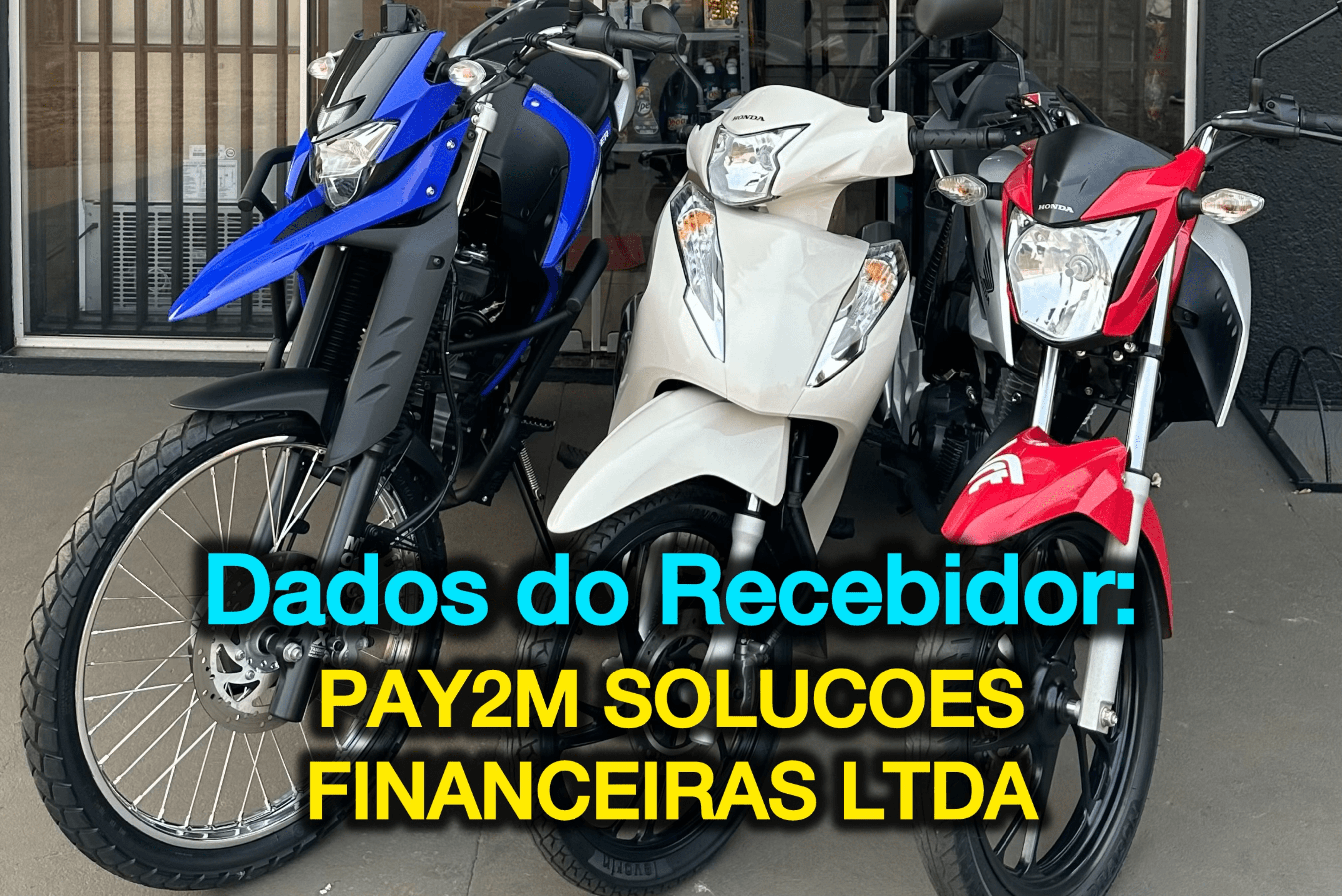 3 MOTOS 2023 ou R$ 50.000,00 🥇 LANDER 250 ou 20K 🥈TITAN 160 ou 15K 🥉 BIZ 125 ou 15K 11/12/2024