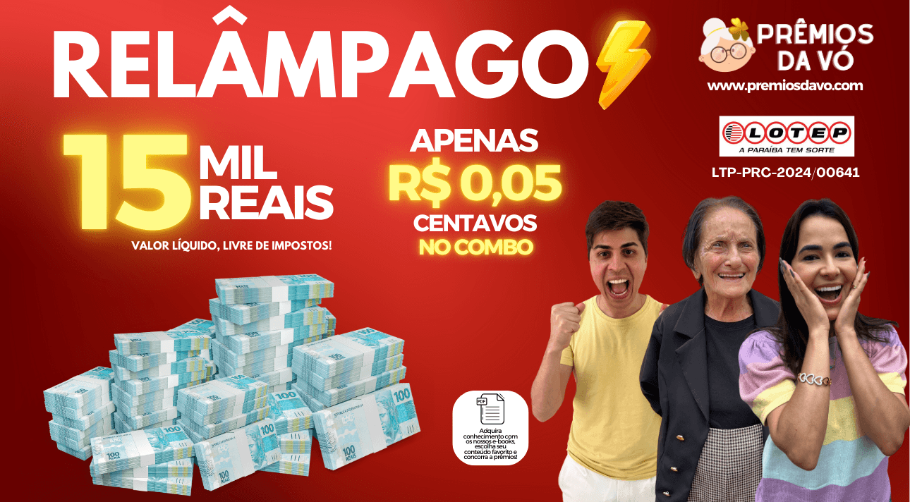 R$ 15 MIL REAIS 😱 POR R$ 0,05 CENTAVOS NO COMBO