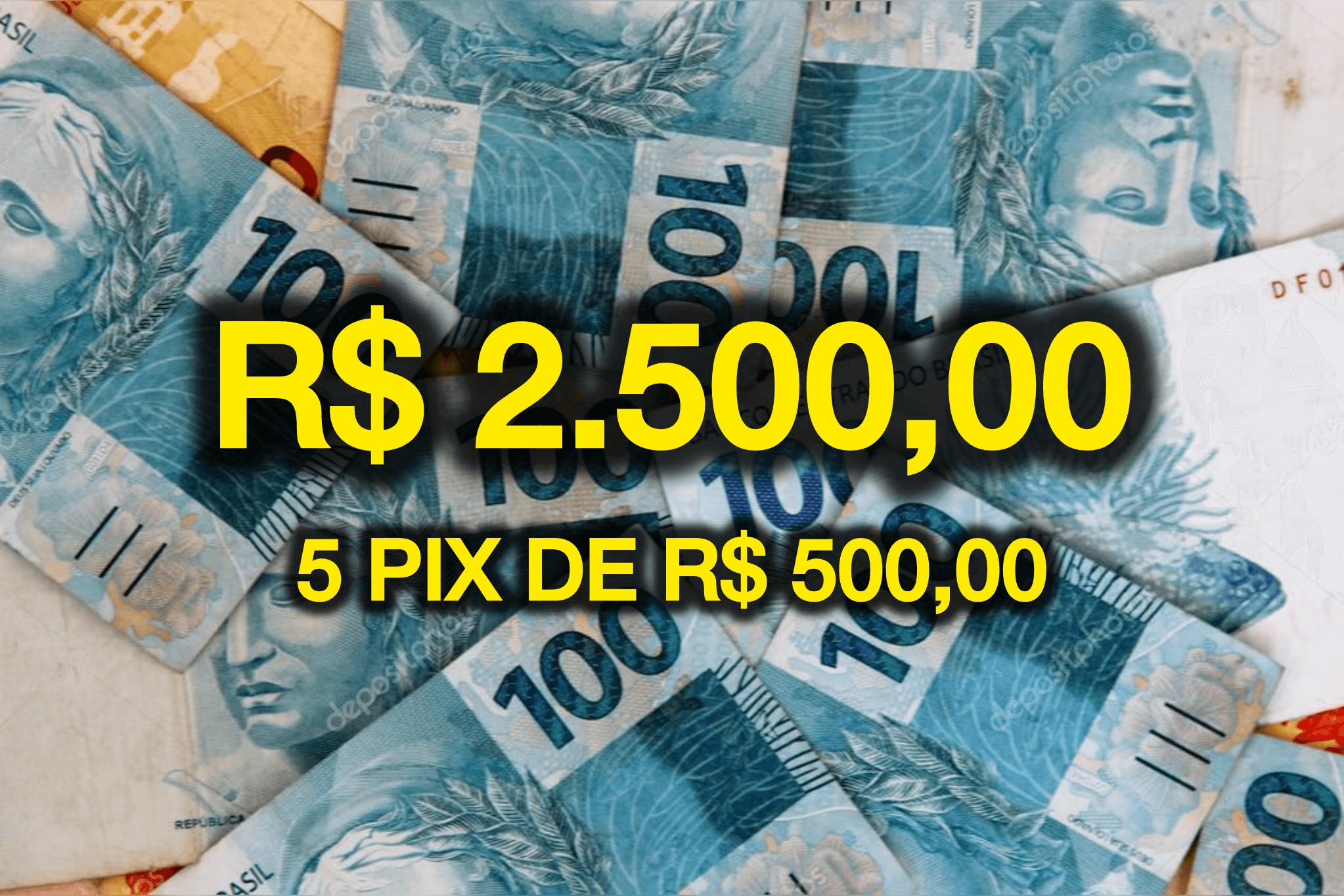 🔥RAPIDINHA🔥 5 PIXZINHO DE R$ 500,00 + 5 TOP COMPRADOR SÁBADÃO 09/11/2024 às 19:00 hrs Pela Loteria Federal.🚀🥳🎉