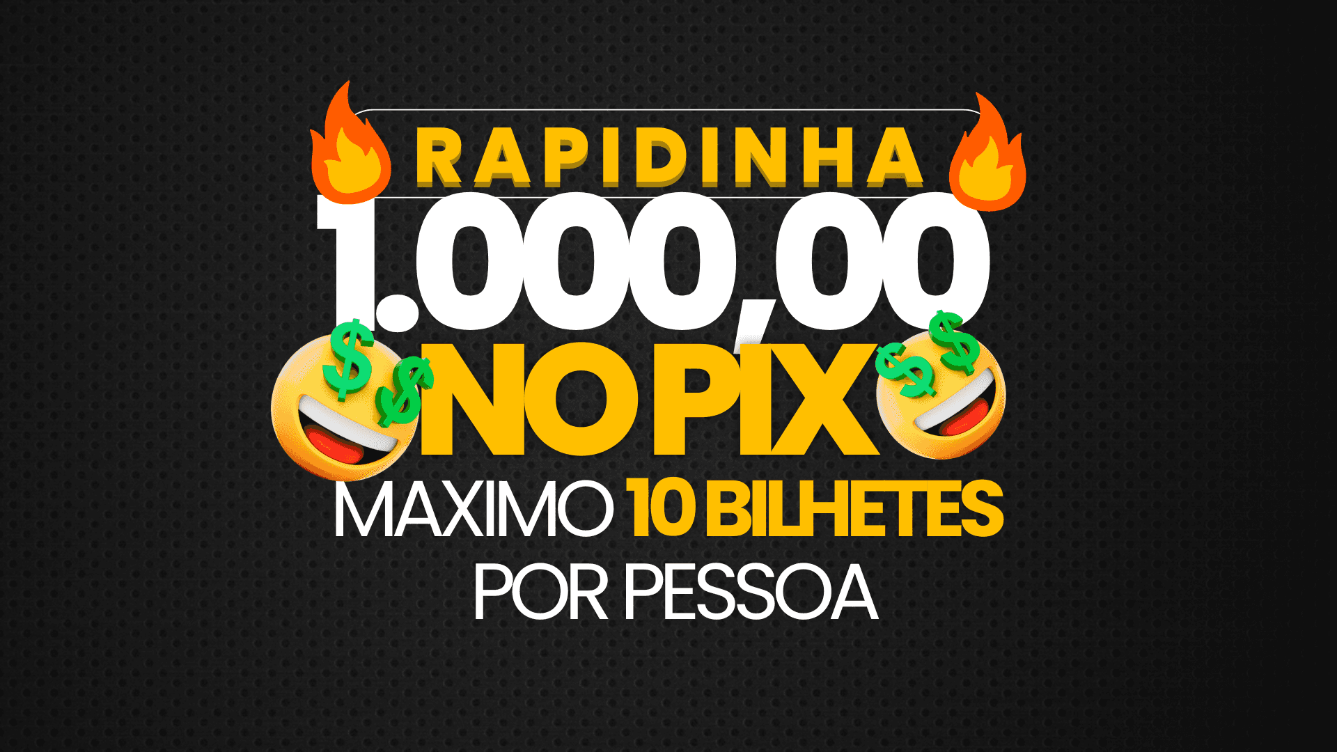 🔥💸 Rapidinha Premiada: R$1.000,00 o Pix 💰 Sorteio Quarta, 13/11 às 19h ⏰