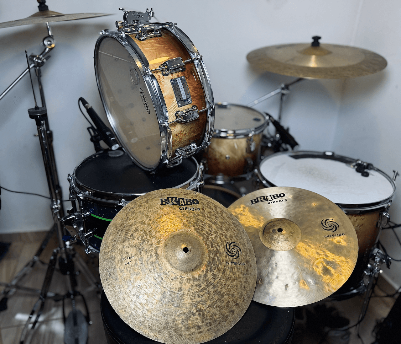 🥁 CAIXA ODERY EYEDENTITY + HIHAT BRABO CYMBALS 🍀