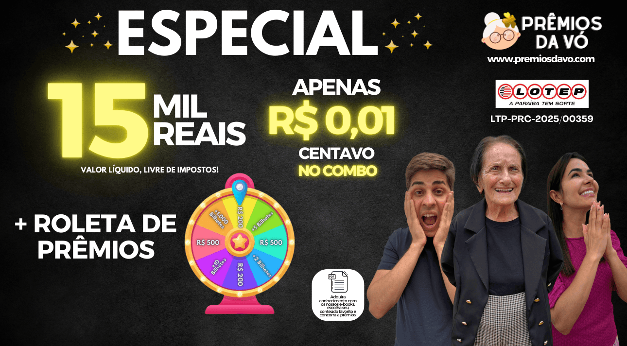 ESPECIAL | R$ 15 MIL REAIS 😱 POR R$ 0,01 CENTAVO NO COMBO