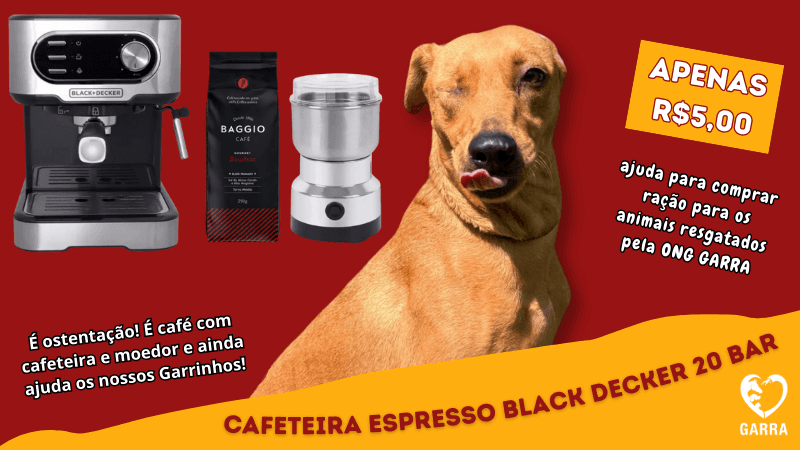 Rifinha Ostentação! Cafeteira espresso 20 bar + Café em Grão Baggio + Moedor