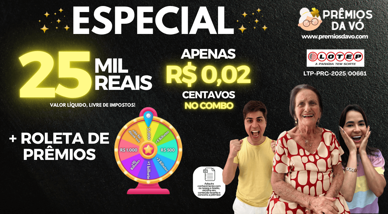 R$ 25 MIL REAIS 😱 POR R$ 0,02 CENTAVOS NO COMBO