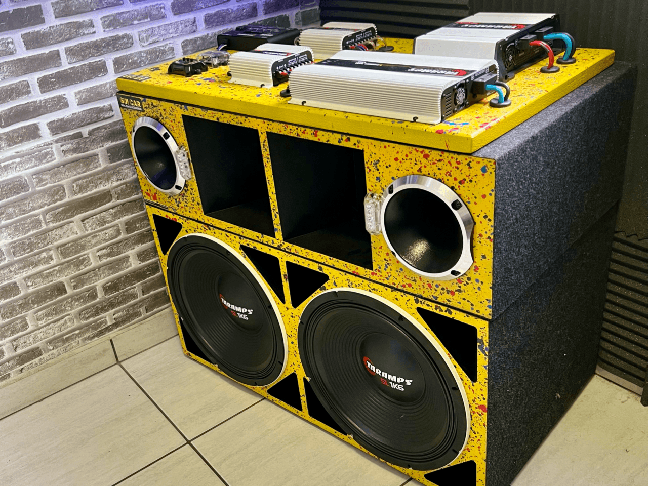 3 VIAS PESADÃO DE 15 - TARAMPS SL1k6 + MÉDIOS EROS + EAP NAS ALTAS