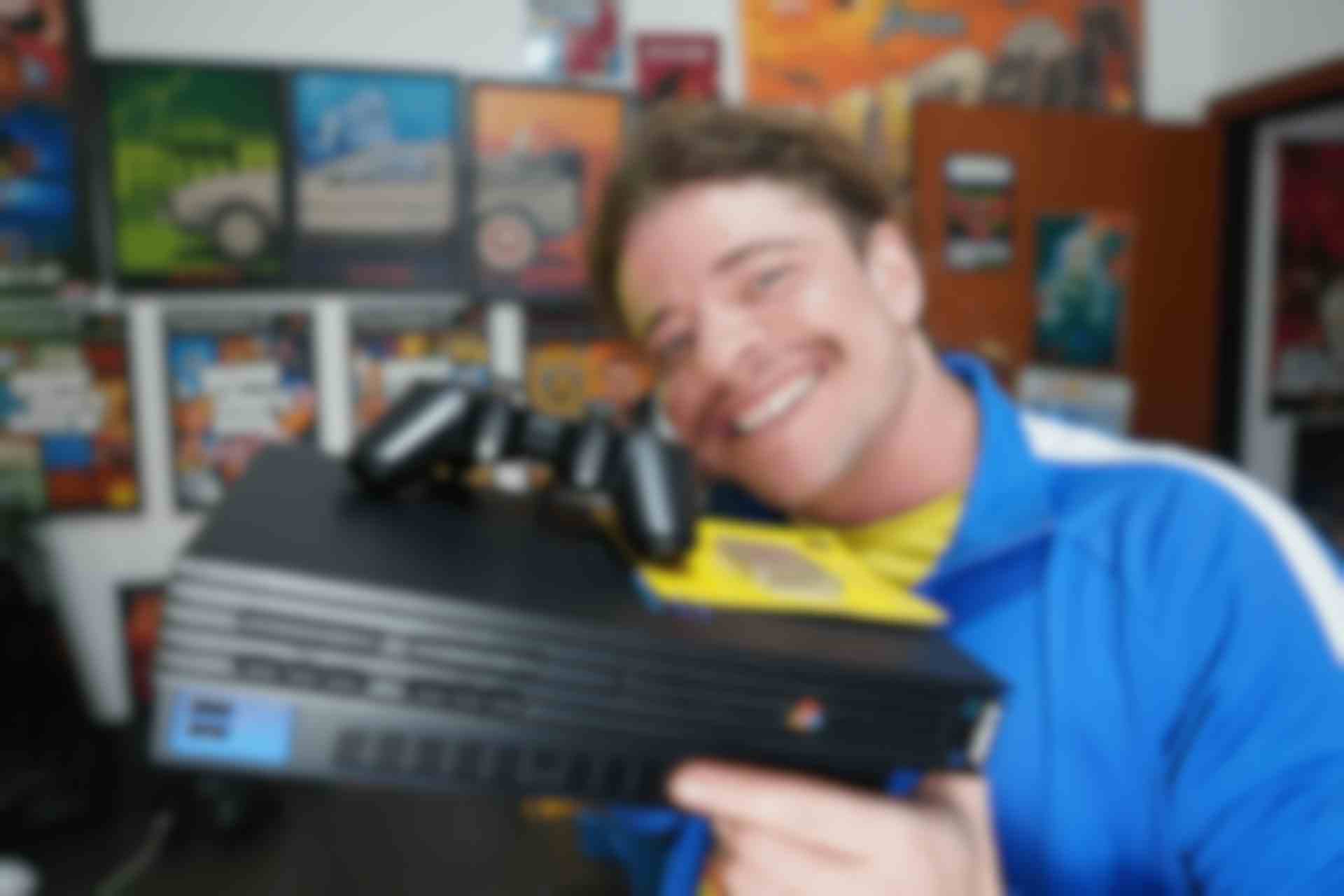 PS2 DO CANAL! PS2 FAT + HD LOTADO DE GAMES + CONTROLE + MEMORY CARD