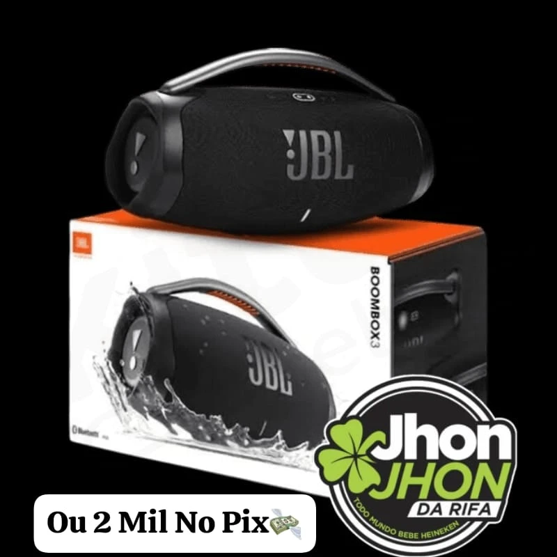 1 Caixa BOOMBOX3 JBL Apenas 3,00 Reais