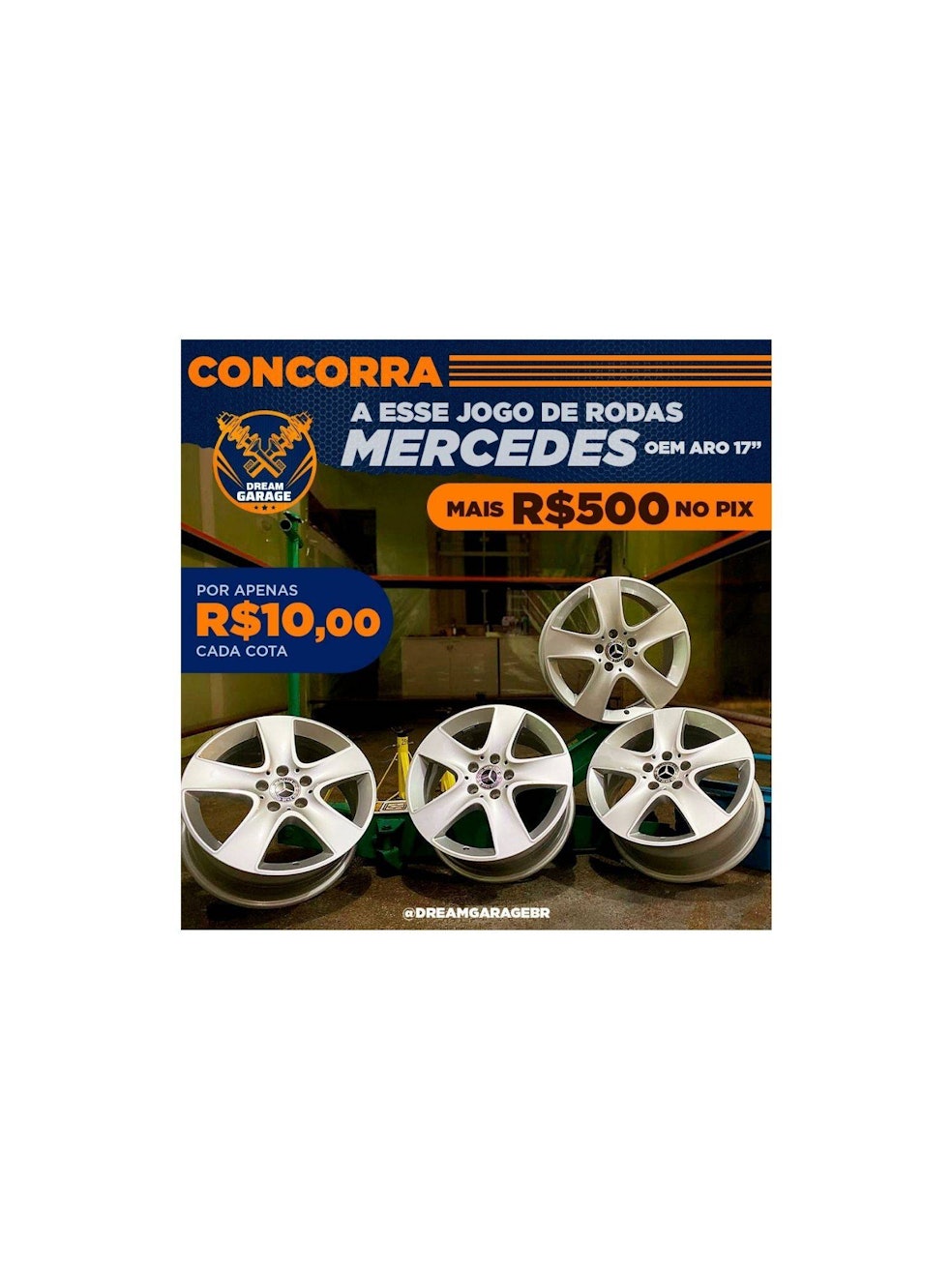 Rodas Mercedes OEM 17&#39;&#39; + R$500,00 no Pix - Dream Garage