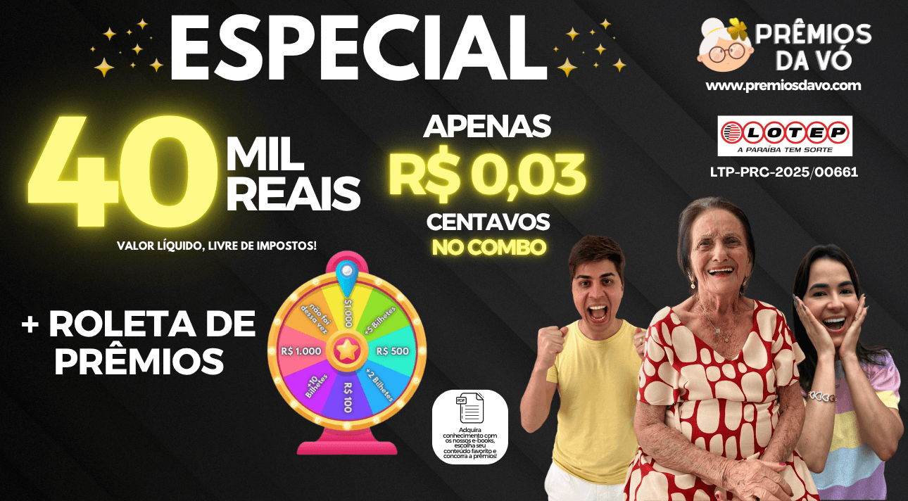 R$ 40 MIL REAIS 😱 POR R$ 0,03 CENTAVOS NO COMBO