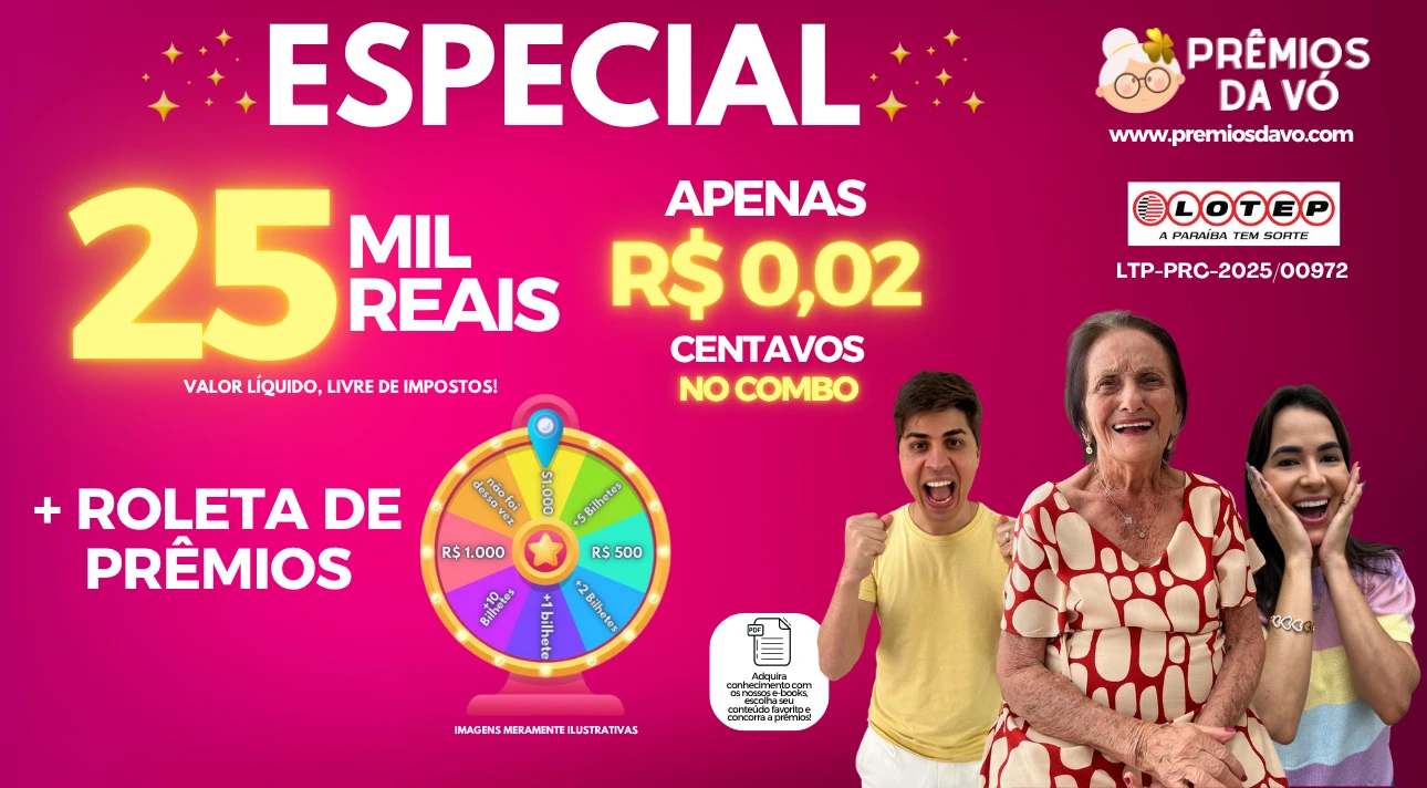 R$ 25 MIL REAIS 😱 POR R$ 0,02 CENTAVOS NO COMBO