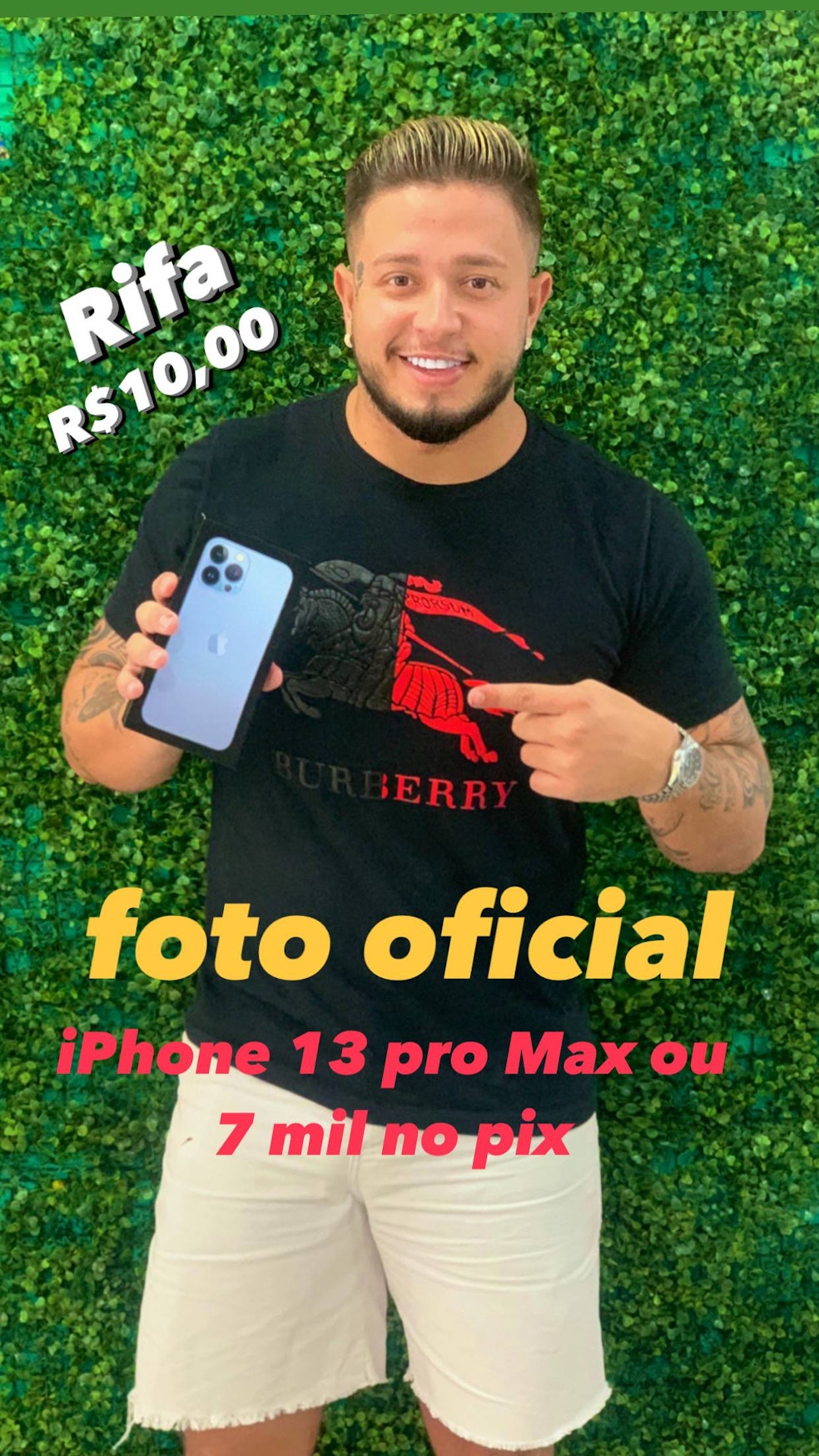 iPhone 13 pro Max ou 7.000 no pix 