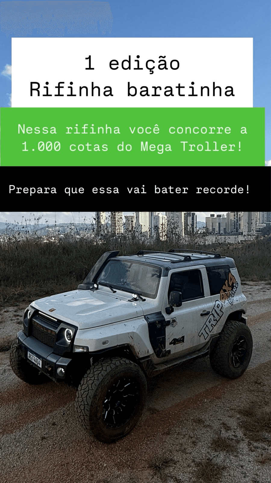 1ª Rifinha Baratinha - MEGA TROLLER