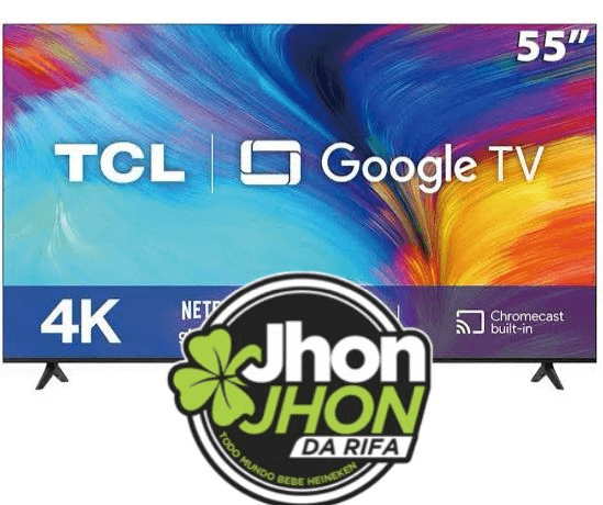 1 Smart Tv de 55 Apenas 3,00 Reais