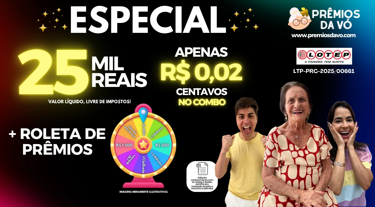 R$ 25 MIL REAIS 😱 POR R$ 0,02 CENTAVOS NO COMBO