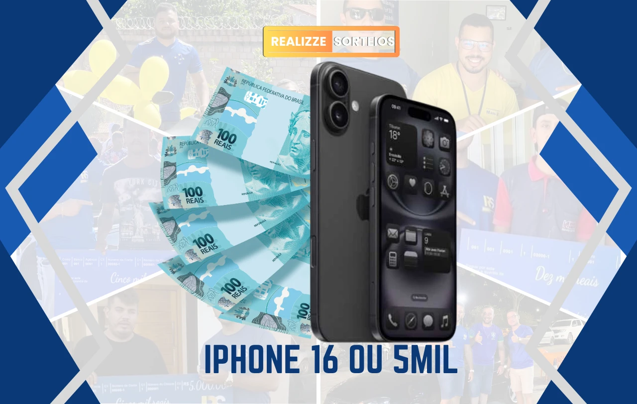 Rapidinha - Iphone 16 ou R$5.000,00
